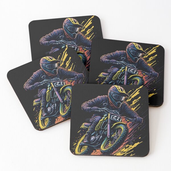 Item preview, "Riding the Thrill: Male Biker in Motocross Sports" designed and sold by Chromatic-Art.
