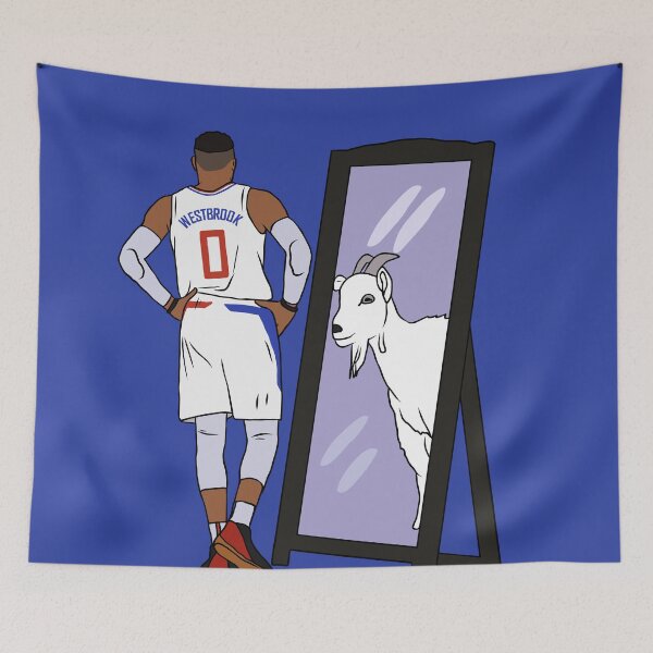 Item preview, Russell Westbrook Mirror GOAT (LAC) designed and sold by RatTrapTees.