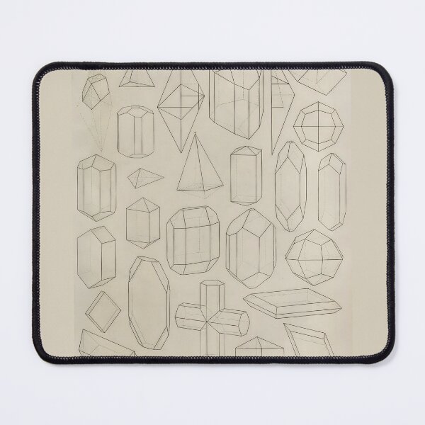Item preview, An Antique Illustration Geological Scientific Crystals Gemstones Lithograph  designed and sold by Karianne Potter.