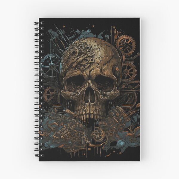 Item preview, Steampunk Skull with gears around designed and sold by Shinnrai.