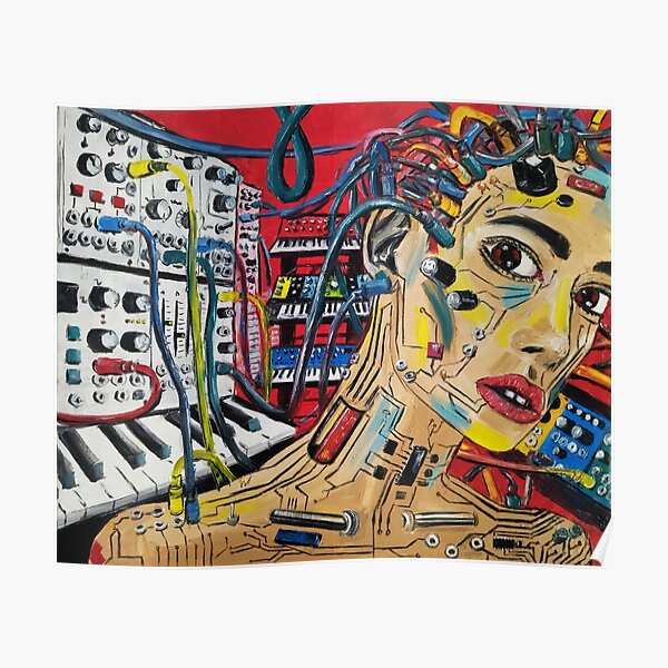 Art cyberpunk par Nicola Dudich Poster