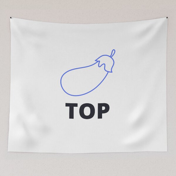 Item preview, Top Egg Plant Aubergine Blue designed and sold by stephenop92.