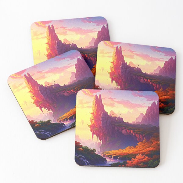 Item preview, morning on the cliff  anime scenery designed and sold by hedoniism-shop.