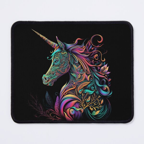 Item preview, A Majestic Unicorn Head with a Rainbow Horn designed and sold by digitaldreamHD.