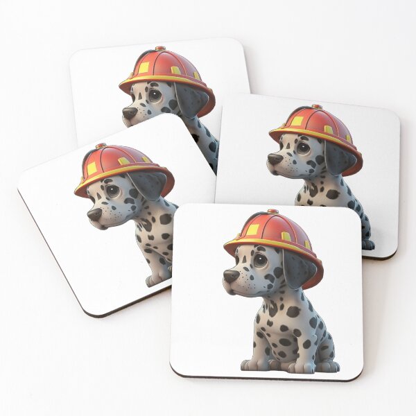 Item preview, Dalmatian puppy in his Fire Department helmet designed and sold by Ideallity.