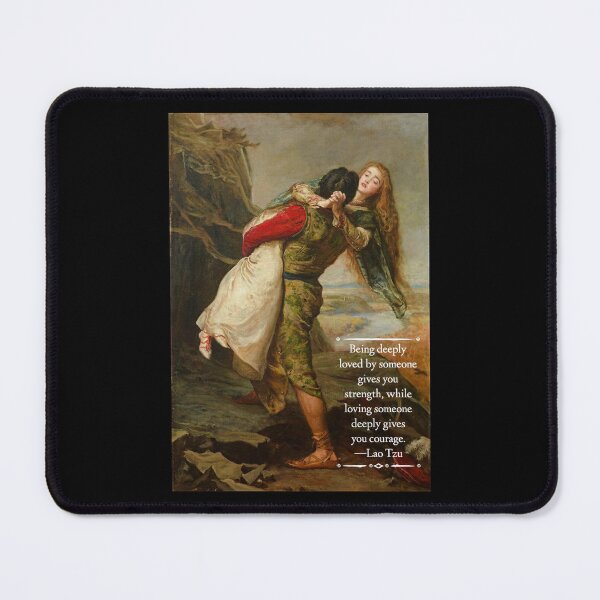 Item preview, John Everett Millais Painting With Lao Tzu Quote designed and sold by Classicambience.