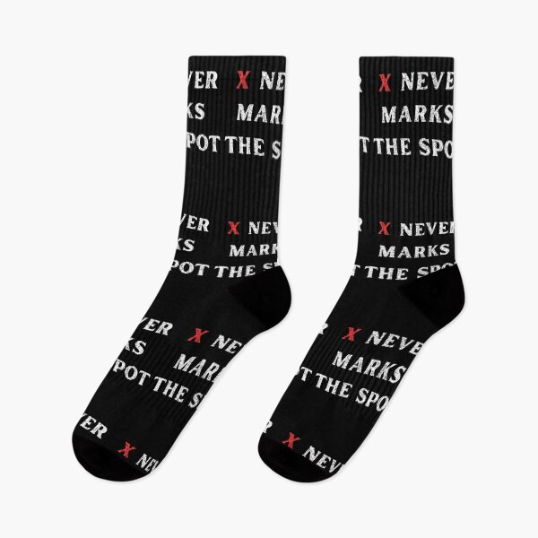 Item preview, X Never Marks the Spot Funny Rugged Text Design designed and sold by up4tee.