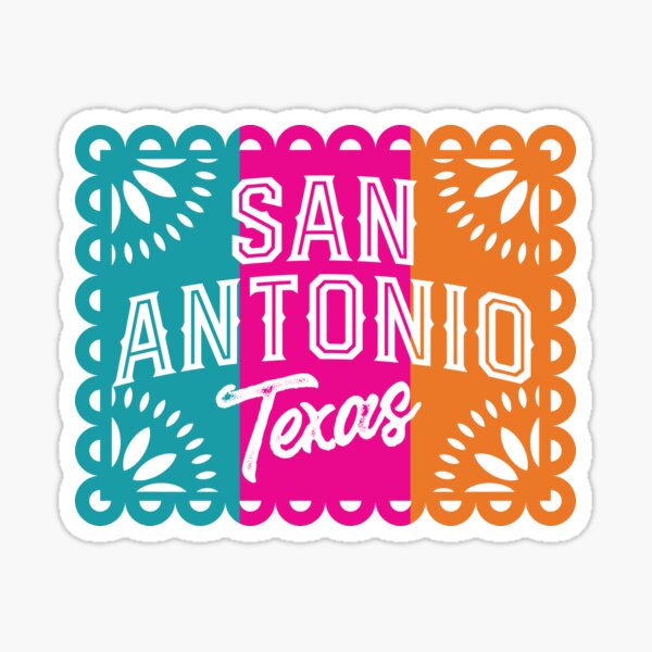 Item preview, San Antonio Texas Papel Picado in Spurs Colors Fiesta designed and sold by TheCraftyDrunkCo.