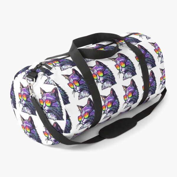 Item preview, synthwave cat designed and sold by CustomPrintHub.