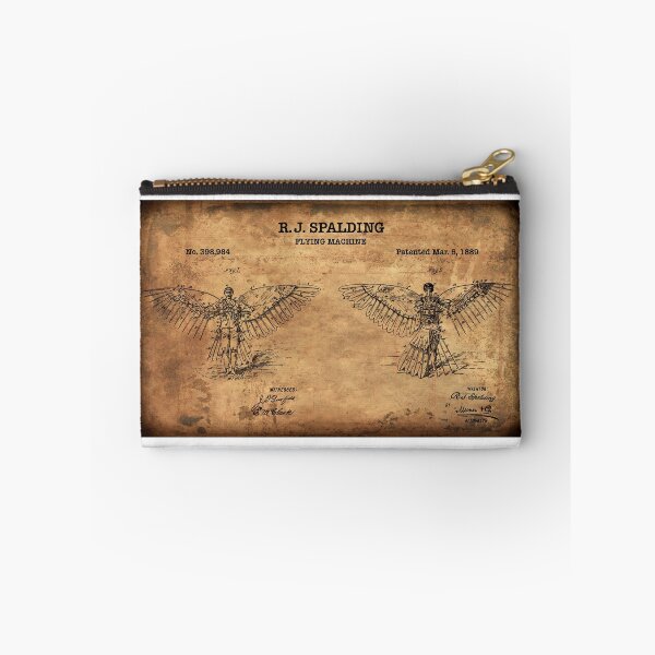 Item preview, Human Flying Machine Patent 1889 designed and sold by Daniel Hagerman.