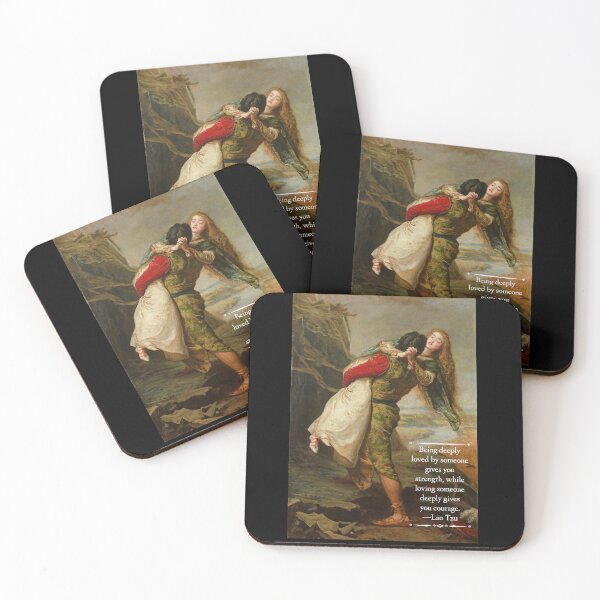 Item preview, John Everett Millais Painting With Lao Tzu Quote designed and sold by Classicambience.