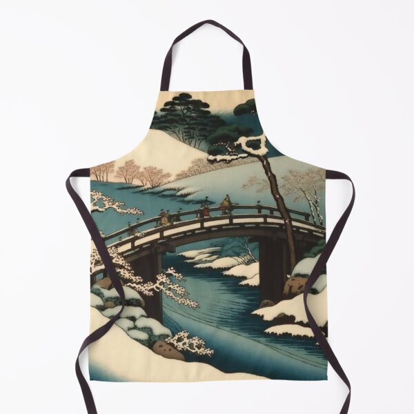 Item preview, The 7 Bridges on the Snow - Ukiyo-e Painting designed and sold by Springteam.