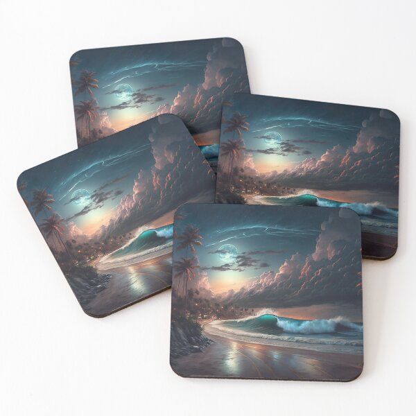 Item preview, Wave in the moonlight designed and sold by KrisG-Art.