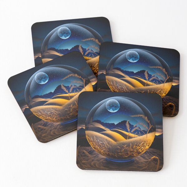 Item preview, Fantasy Landscape Art, Blue Moon designed and sold by Fantasy Masterpiece.