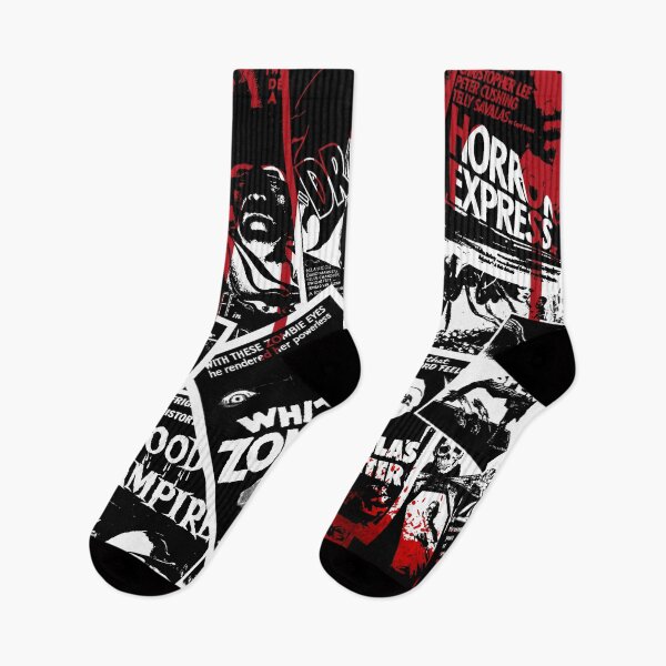 Item preview, Classic Vintage Horror Movies Collage Black White Bloody designed and sold by EddieBalevo.