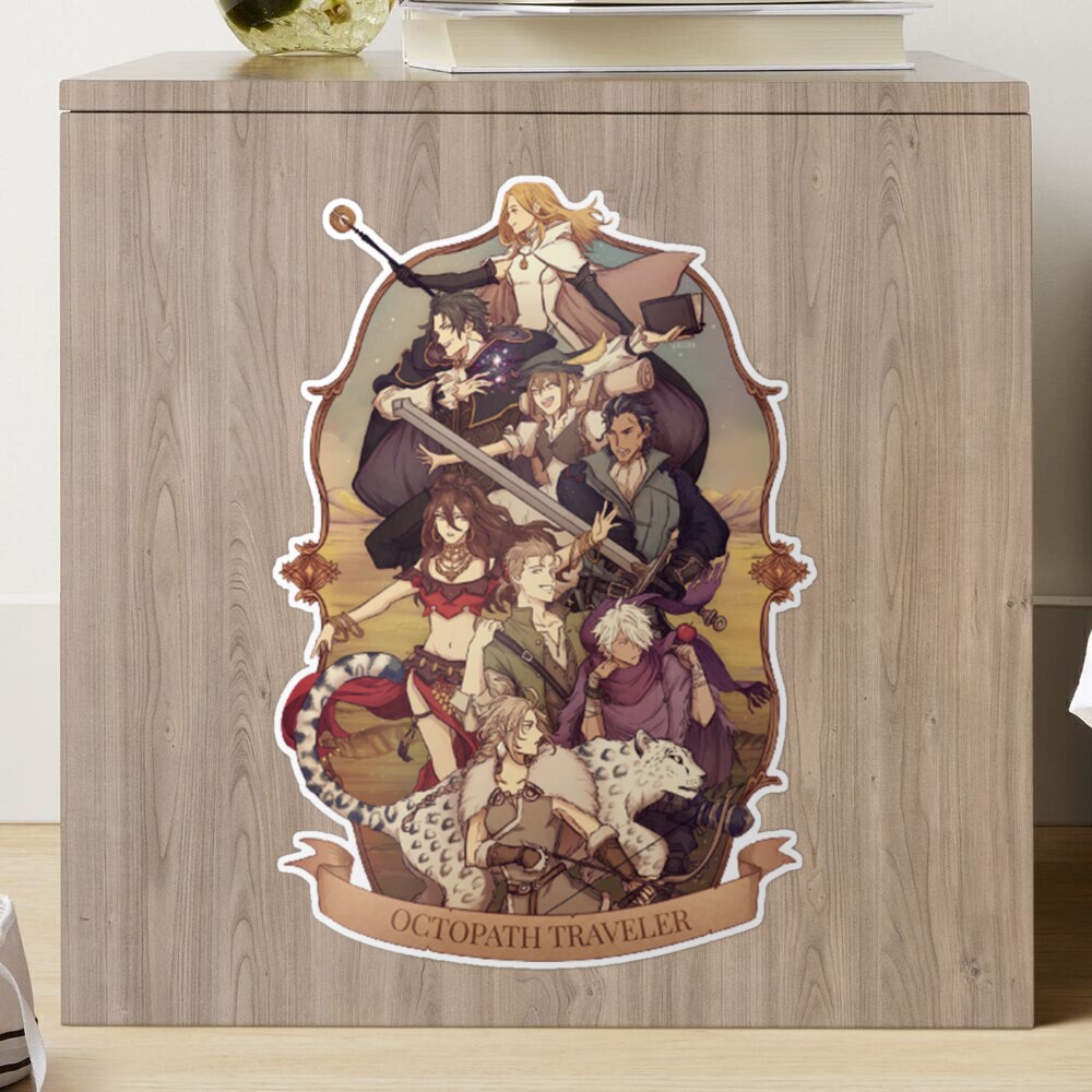 Octopath Traveler II Acrylic Stand Set west east continent Square