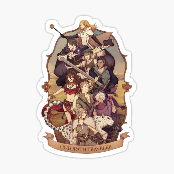 Octopath Traveler Video outlet Game Inspired Character Card and Sticker Set