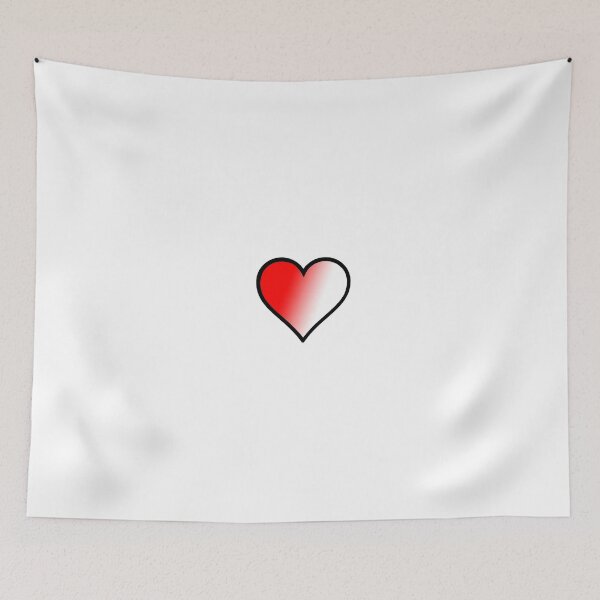 Item preview, Red and White Heart designed and sold by Dylan Levkoff.