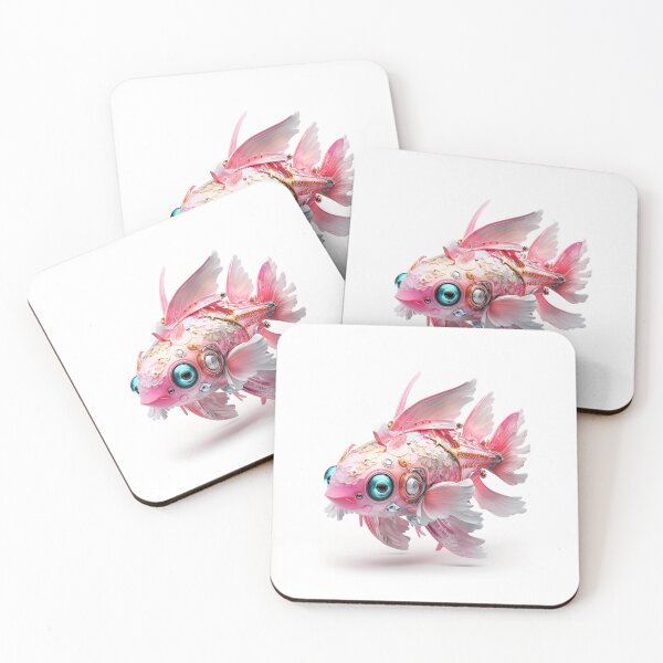 Item preview, Cute Pink Fish Robot designed and sold by elnixart.