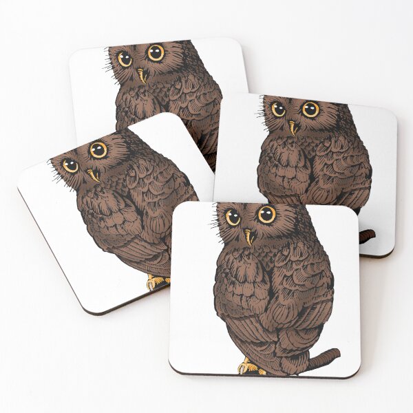 Item preview, Graphical color design with owl sitting, cute owl designed and sold by GraphicDesignVa.