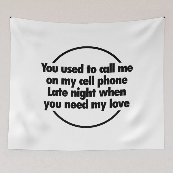Item preview, Call me on my cell phone (black) designed and sold by didijuca.