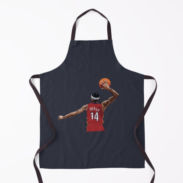 Item preview, Brandon Ingram New Orleans Vector Back red medium print Qiangy designed and sold by EerieHarakiri.