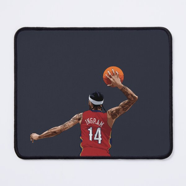 Item preview, Brandon Ingram New Orleans Vector Back red medium print Qiangy designed and sold by EerieHarakiri.