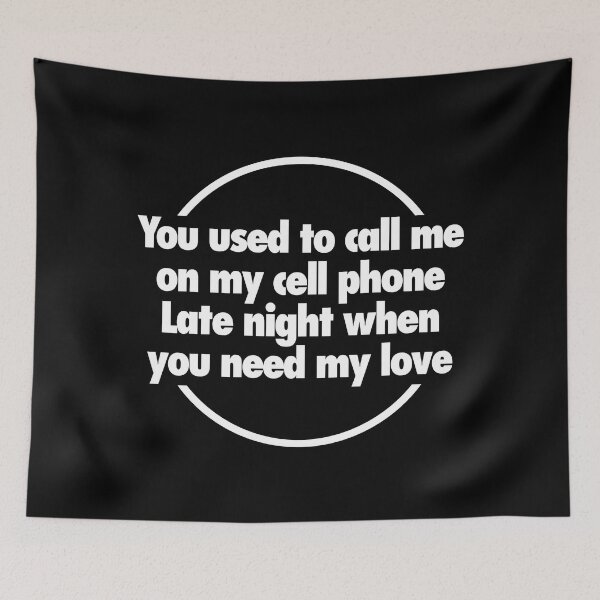 Item preview, Call me on my cell phone (white) designed and sold by didijuca.