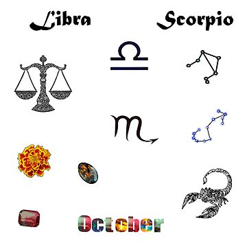 October Birth Month Symbols