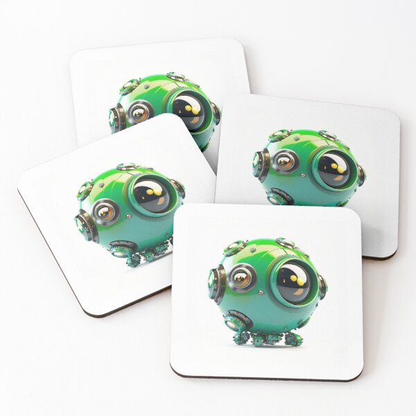 Item preview, Cute Green Eye Robot designed and sold by elnixart.