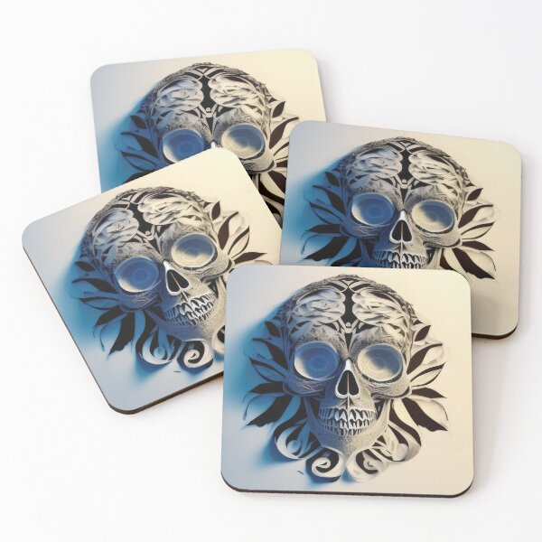 Item preview, Skull papercut digital art designed and sold by fr4nk87.