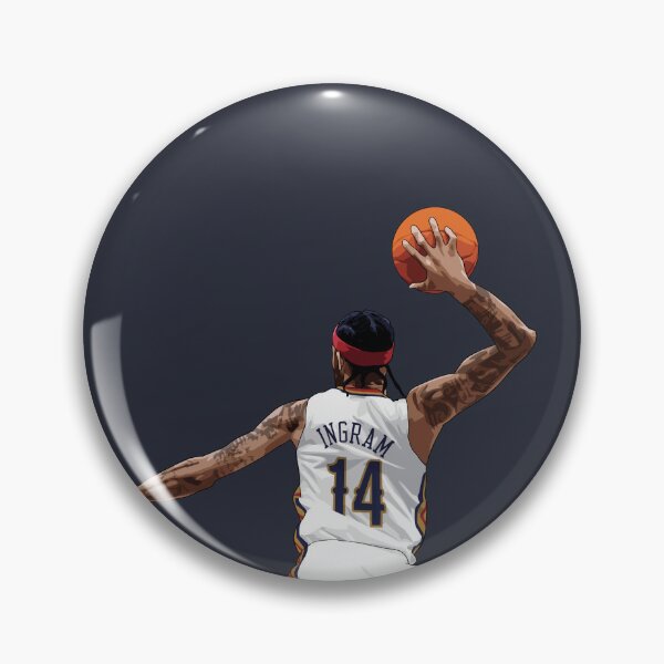Item preview, Brandon Ingram New Orleans Vector Back white medium print Qiangy designed and sold by EerieHarakiri.