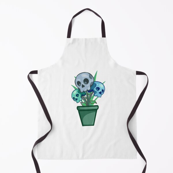 Item preview, Cute Blue Skull Flowers in Vase Sticker designed and sold by 10six.