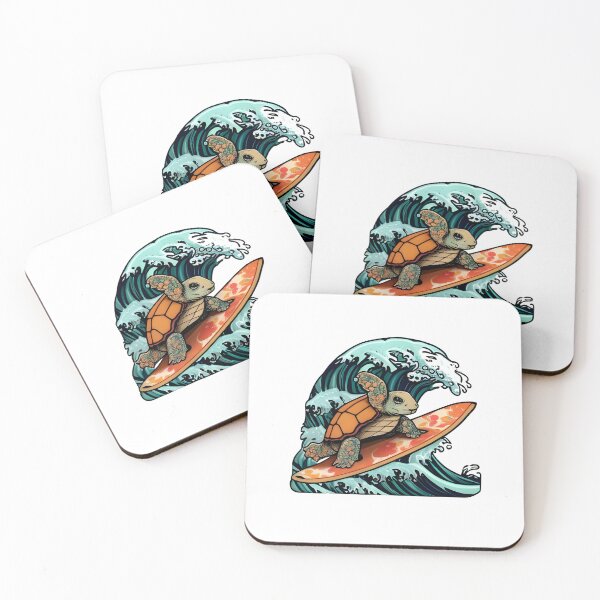 Item preview, Funny Turtle Surfing Ocean Sea designed and sold by BobilandStore.