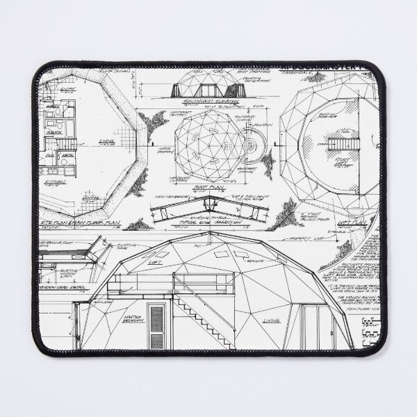 Item preview, Buckminster Fuller Geodesic Home Blueprint designed and sold by Daniel Hagerman.