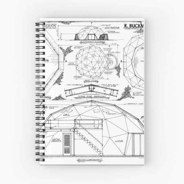 Item preview, Buckminster Fuller Geodesic Home Blueprint designed and sold by Daniel Hagerman.
