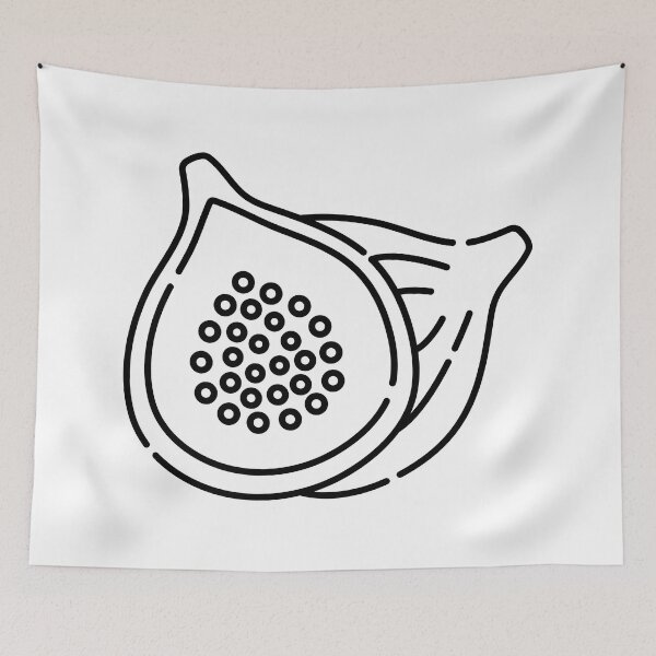 Item preview, Figs black line illustration designed and sold by OM-lova.
