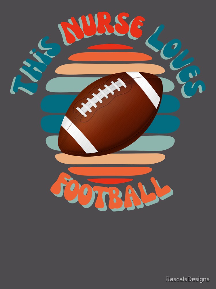 Imagen 6 de 6, Sudadera oversize prémium con la obra This Nurse Loves Football, diseñada y vendida por RascalsDesigns.