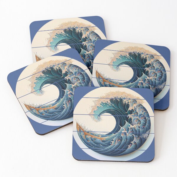 Item preview, The Great Wave Golden Spiral designed and sold by vladocar.