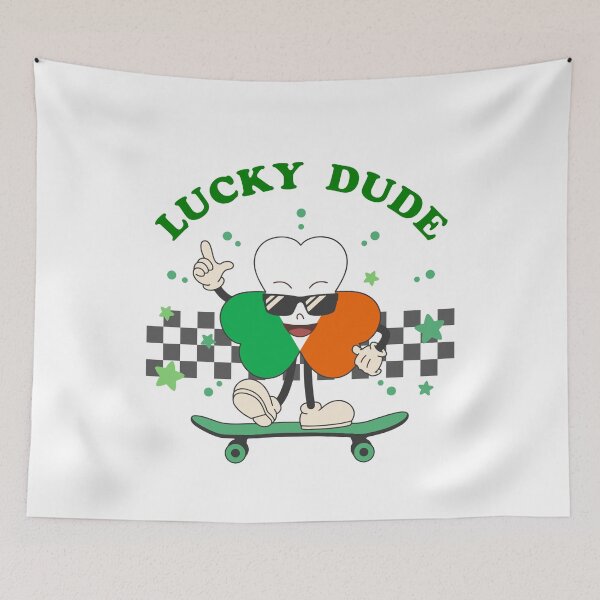 Item preview, Lucky Dude | Funyy Shamrock Skateboard designed and sold by Deco-Design.