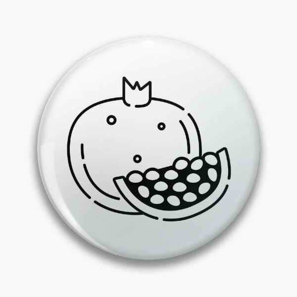 Item preview, Pomegranate black line illustration designed and sold by OM-lova.