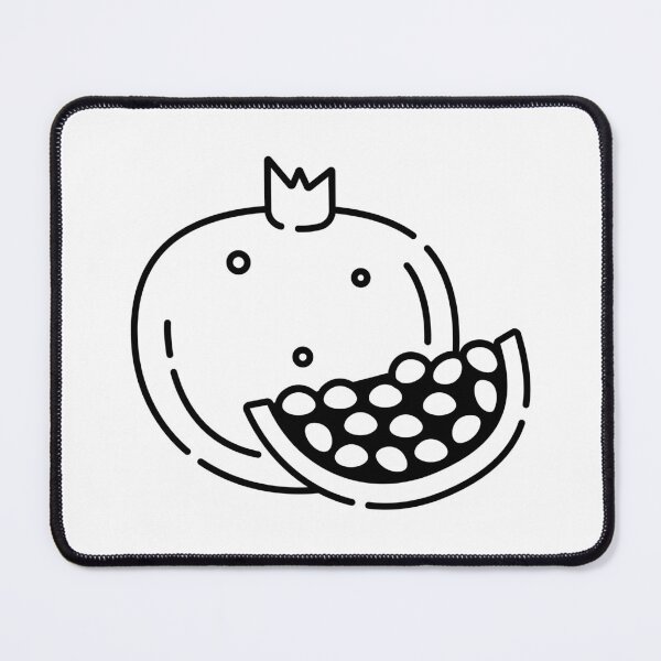 Item preview, Pomegranate black line illustration designed and sold by OM-lova.