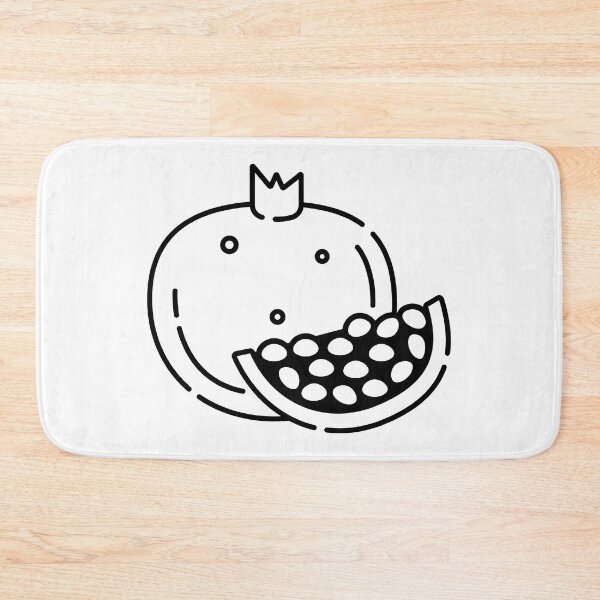 Item preview, Pomegranate black line illustration designed and sold by OM-lova.