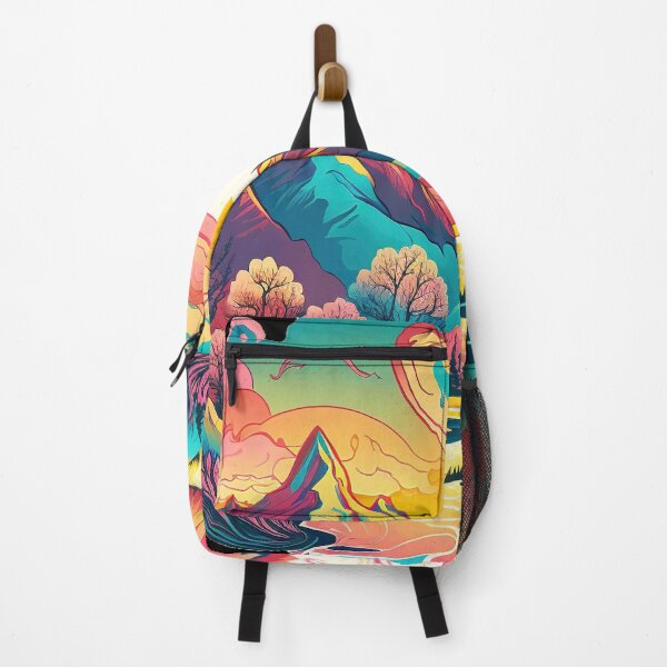 Item preview, Pastel Landscape | Colorful Psychedelic Art designed and sold by Trippinink-.