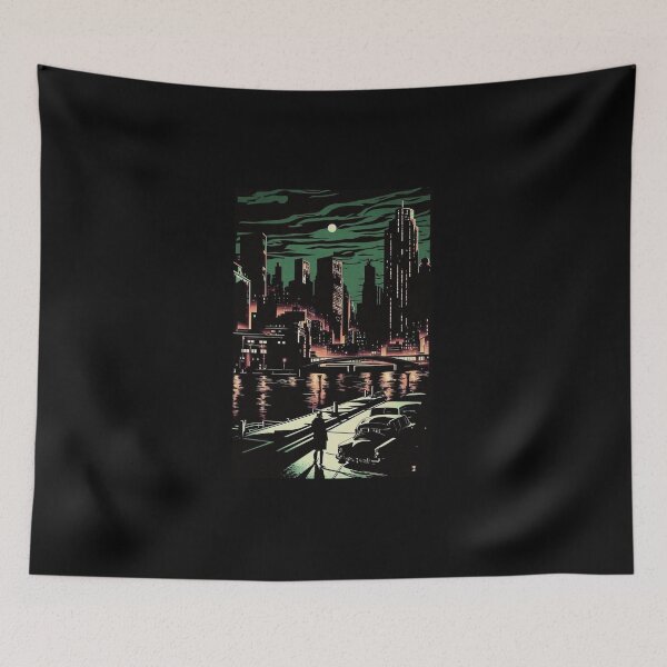 Item preview, Noir Cityscape designed and sold by RESToRAPTOR.