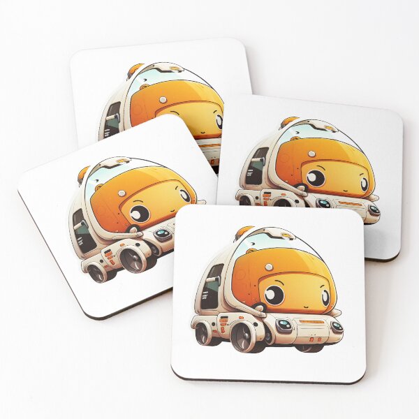Item preview, Adorable Orange Vehicle Sticker designed and sold by lazarus93.