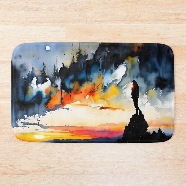 Item preview, Mountain Top at Sunset designed and sold by DmBWatercolours.