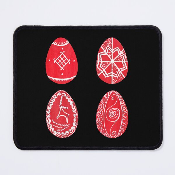 Item preview, Ukrainian Pysanka Eggs Set - four Hand-Painted Designs designed and sold by Wolshebnaja.