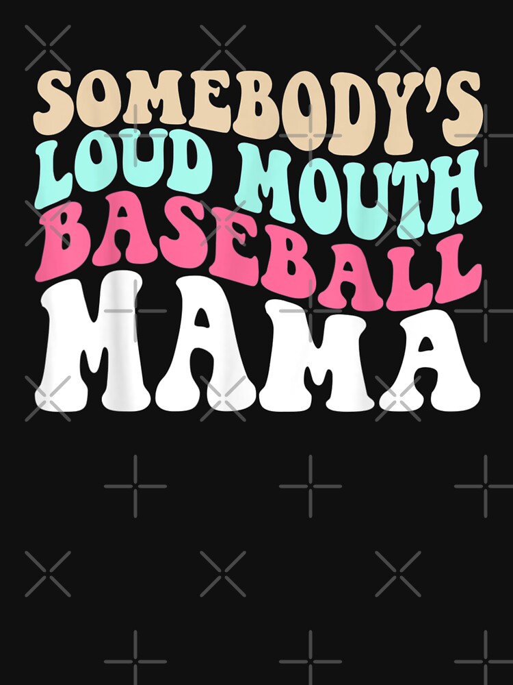 Mothers Day Loud Mouth Baseball Auntie