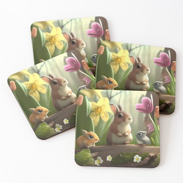 Item preview, beginning of spring, bunnies, designed and sold by DEMONIZATOR.